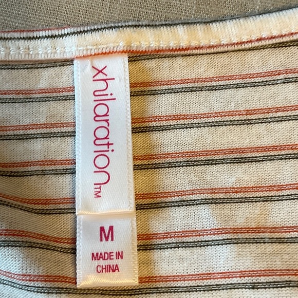 Xhilaration Cream and Brown Striped Camisole - Picture 6 of 7